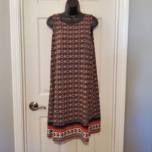 Magnolia Grace Sleeveless Floral Print Dress - L